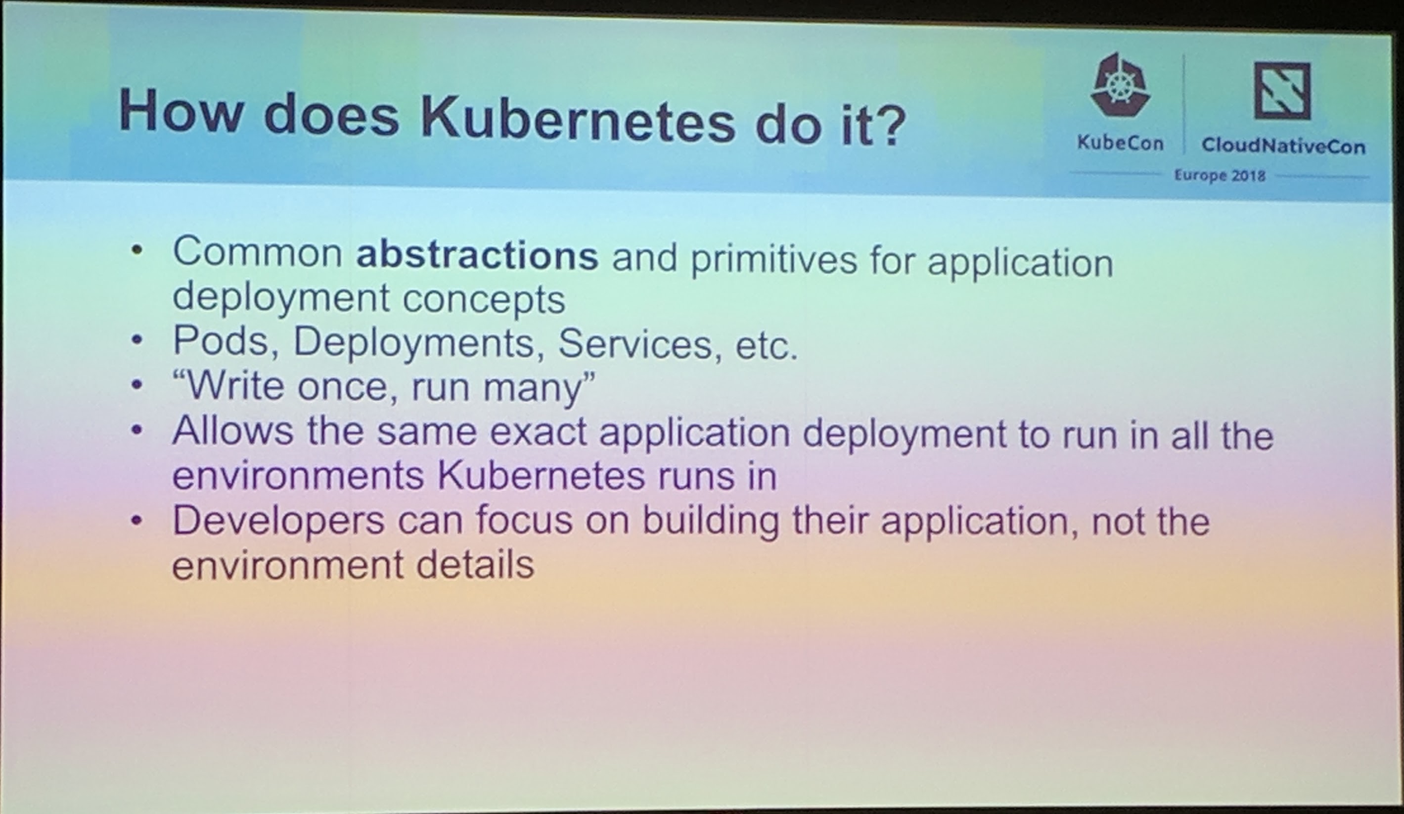 KubeCon - Talk - Kubernetes Runs Anywhere, but Does your Data? - How does Kubernetes do it?